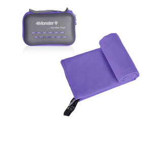 Camping Towels Super Absorbent; Fast Drying Microfiber Travel Towel; Ultra Soft Compact Gym Towel ; Sport Towel (Color: purple, size: M 50x100cm)