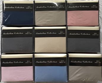 Manhattan Collection Microfiber 4 Pc Solid Sheet Sets (Bed Size: Full)